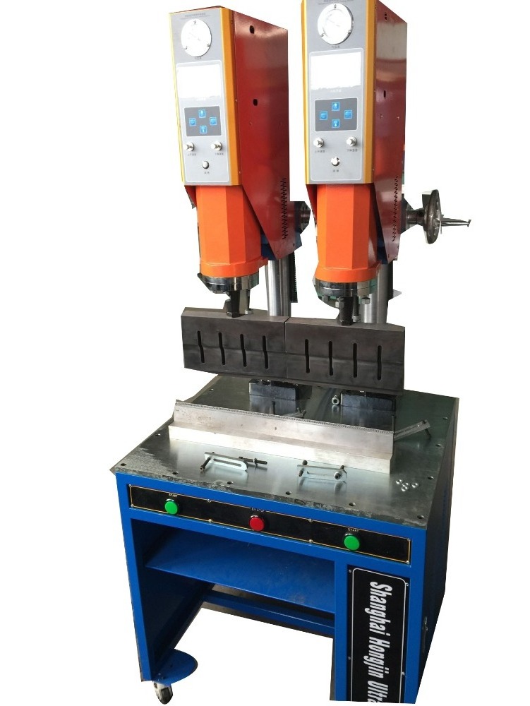 double heads welding machine/ultrasonic plastic welding machine for PU timing belt