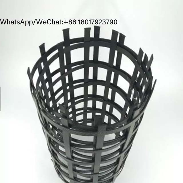 PET Polyester Geogrid PET geogrid PP two-way welded geogrid