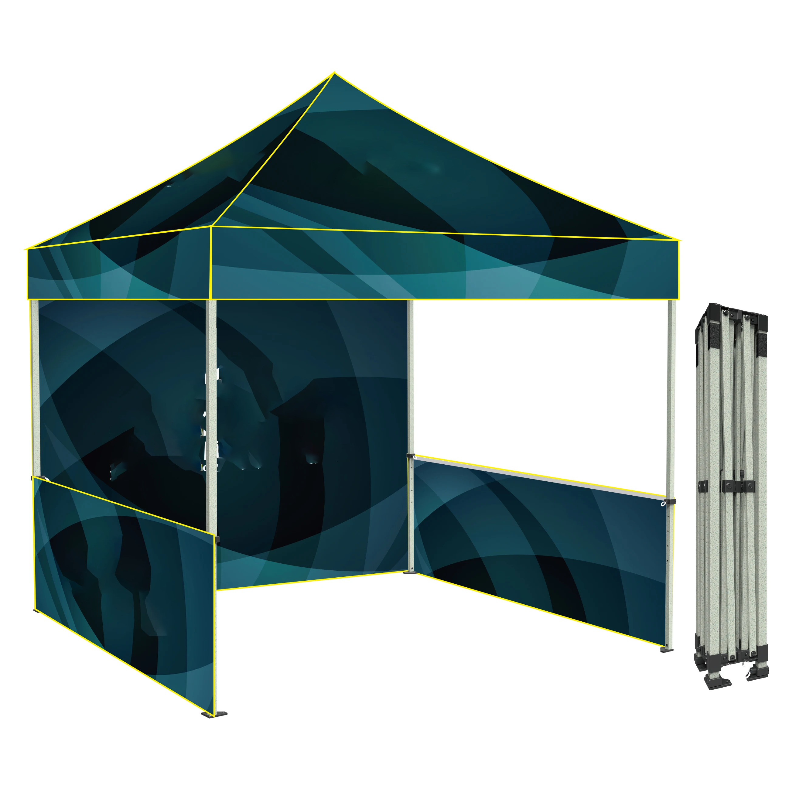 600D Polyester Heavy Duty 3x6m Frame Folding Pop up Outdoor Gazebo Tent Canopy Custom Printed 20x20 Trade Show Tents 38mm Steel