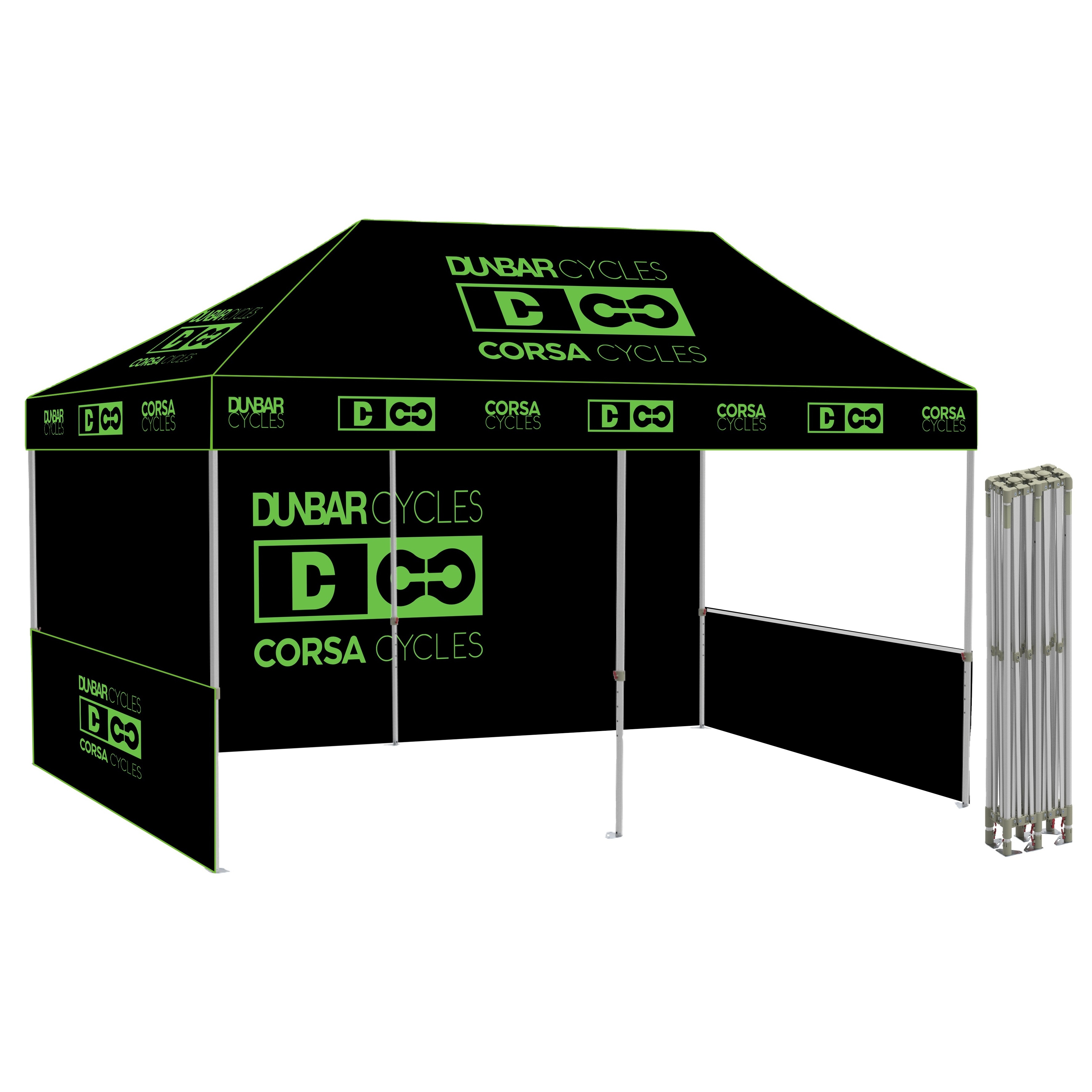 3x6 Outdo or Aluminium Budget Lite Frame Canopy Tent Custom Print Promotional Logo Folding Commercial Gazebo for Trade Shows