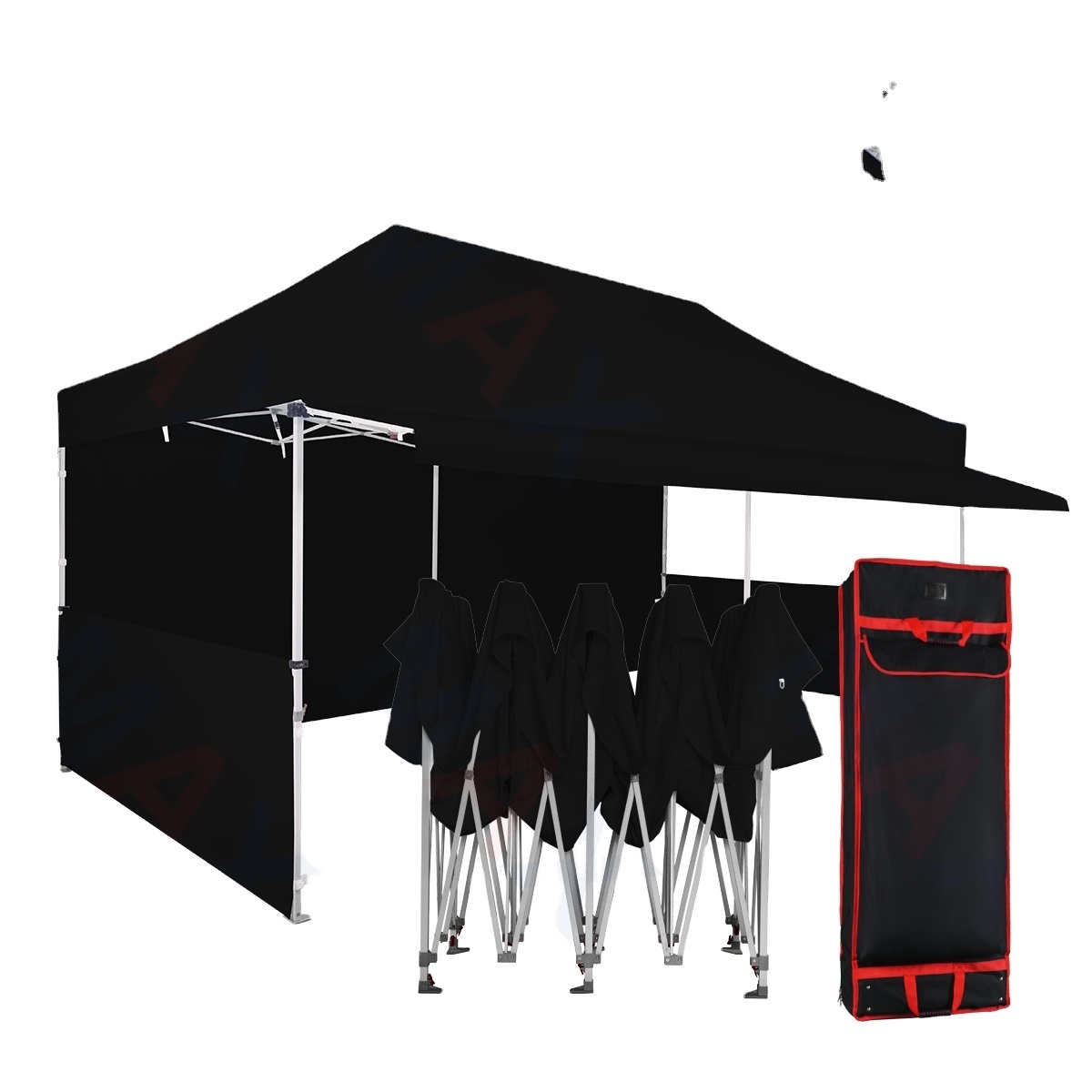 Commercial outdoor custom instant classic 10'x20' black kits ez pop up canopy mesh tent commercial instante for marquee show