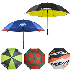 Wholesale 30-Inch Large Luxury Golf Umbrella Windproof with Big Promotional Branded Custom Logo Prints for Adults