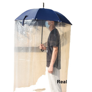 Full Body Umbrella Clear Body Design Available Straight Dome Semi-automatic Long Coverage for Adults Minimalist Large Umbrella