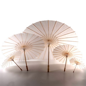 2023 Handmade White Paper Brida Wedding Umbrella Roman Style Parasols Presents Mini Chinese Craft Umbrella