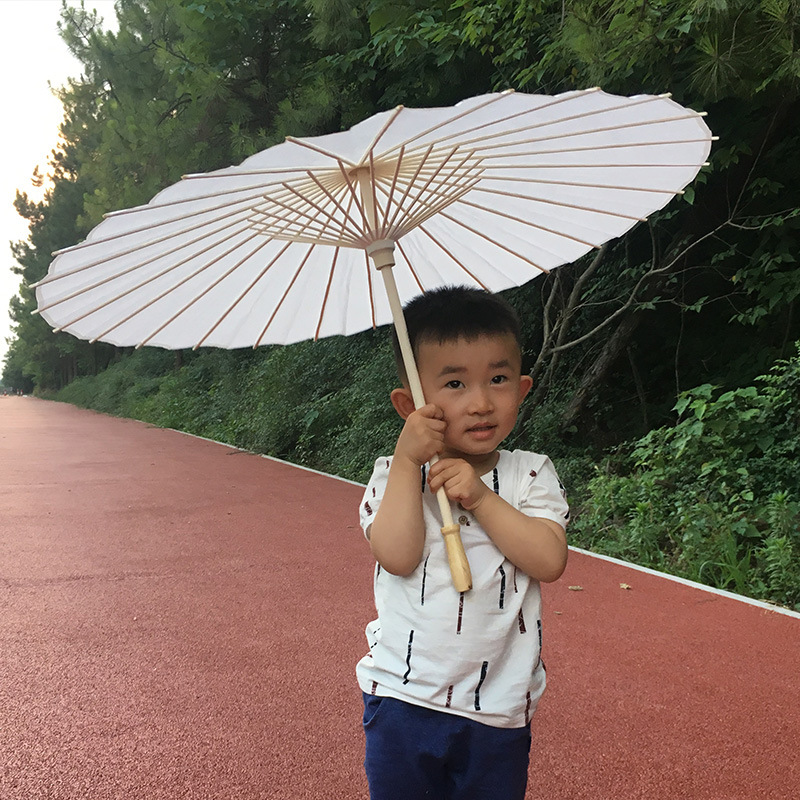 2023 Handmade White Paper Brida Wedding Umbrella Roman Style Parasols Presents Mini Chinese Craft Umbrella