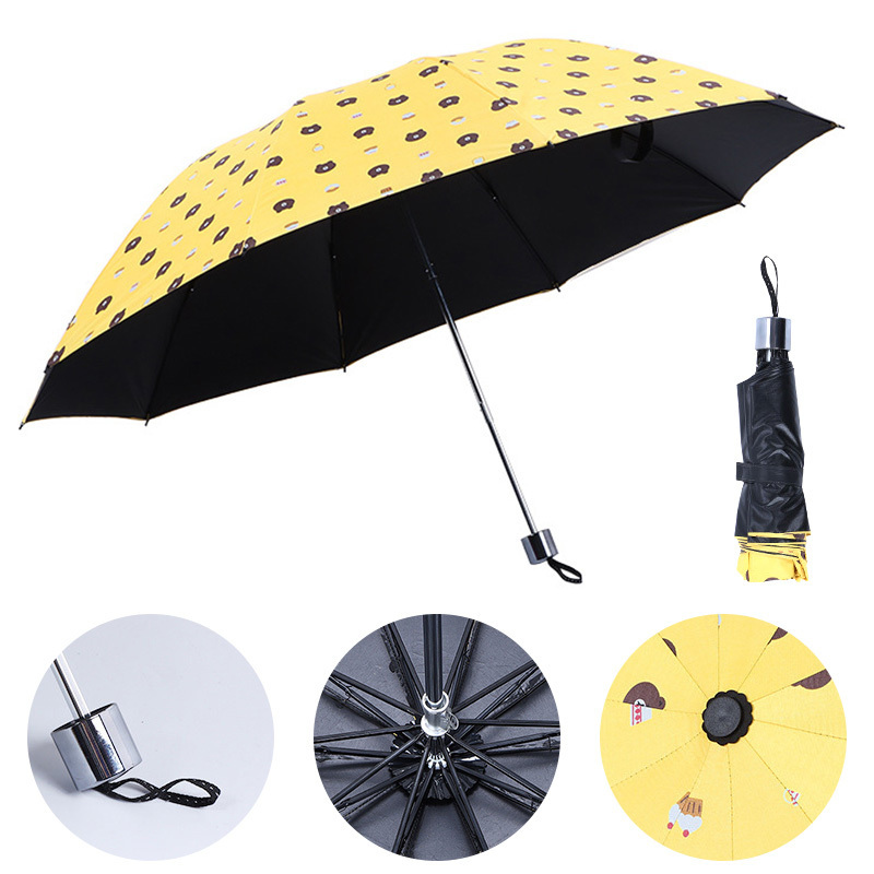 cheap UV windproof sombrillas paraguas de lluvias umbrellas for the rain with logo printing promotional sun mini fold umbrella