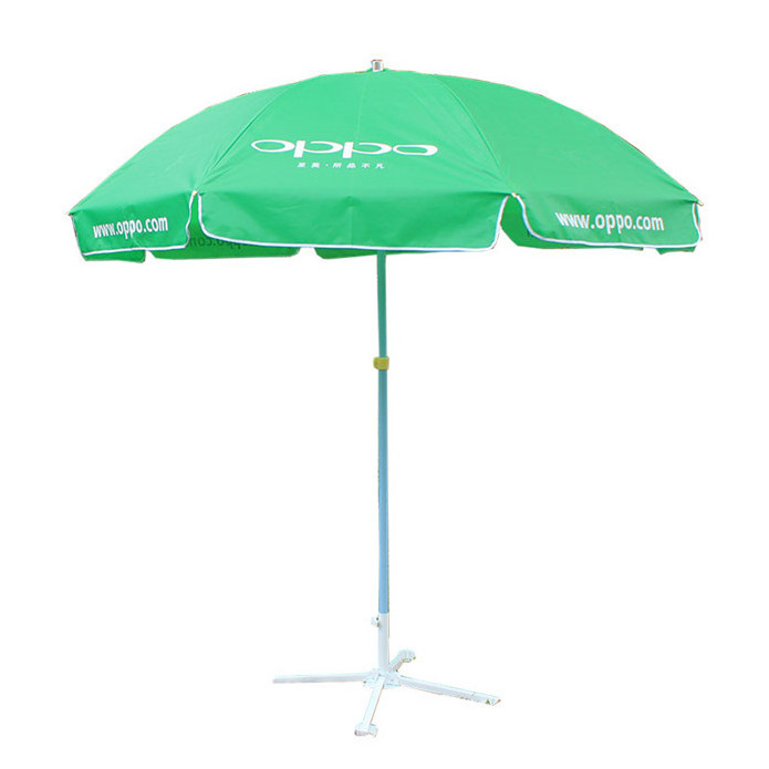 Custom Logo Printed Outdoor Advertising Portable Garden Beach 1 Piece Party Umbrella Stand Logo Printing