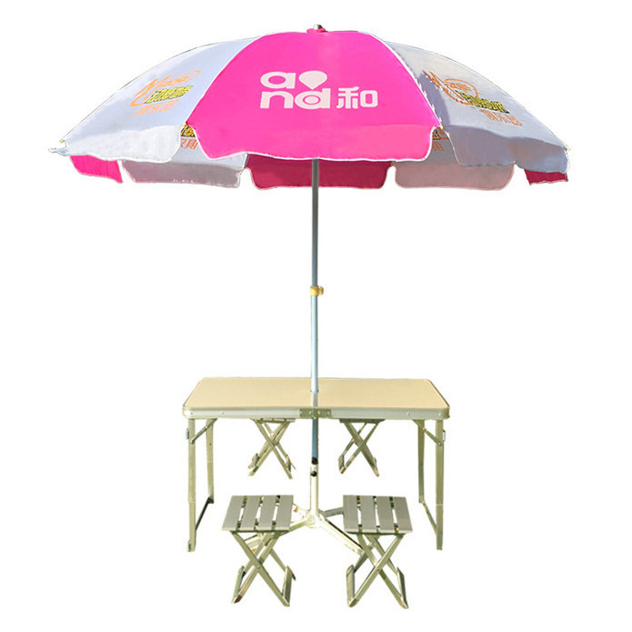 Custom Logo Printed Outdoor Advertising Portable Garden Beach 1 Piece Party Umbrella Stand Logo Printing