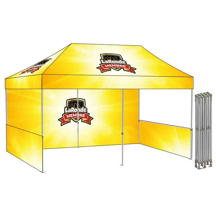 Budget Hexagon 40mm aluminium Custom Design  10X20 Folding Pop up Canopy Frame Promotional Gazebo for Trade Show Tents