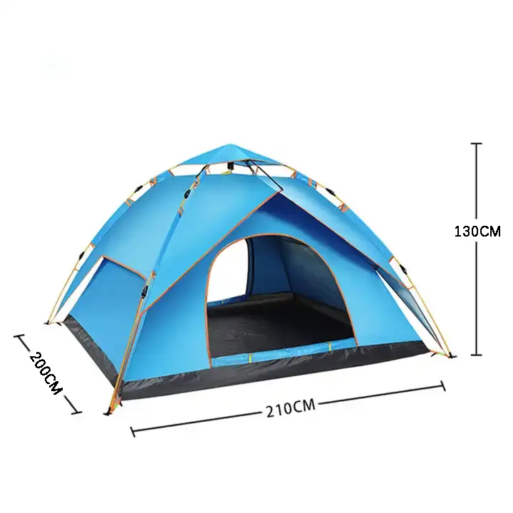 HOMG JINFUN Outdoor Automatic Quick Opening Pop Up Instant Tent Camping Tent Hiking Beach Outdoor Camping Tent With Double Doors