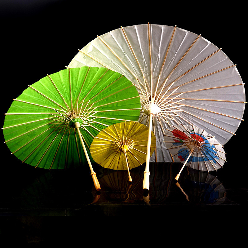 Paper Brida wedding umbrellas White Parasols Handmade Plain Chinese mini umbrella For Hanging Ornaments