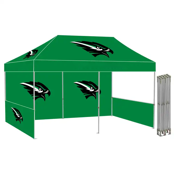 China-Made Aluminum Trade Show Tent Custom Printed Promotional Floor Standing Gazebo Advertising Closing Canopy