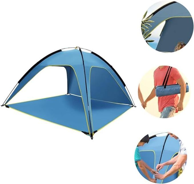 2024 wholesale sun and rain protection quickly set up 3 sides ventilation spacious outdoor beach camping tents