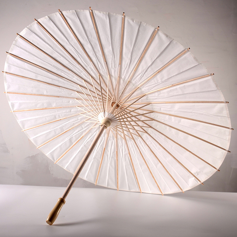 Paper Brida wedding umbrellas White Parasols Handmade Plain Chinese mini umbrella For Hanging Ornaments