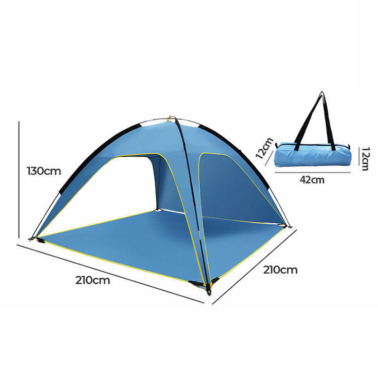 2024 wholesale sun and rain protection quickly set up 3 sides ventilation spacious outdoor beach camping tents