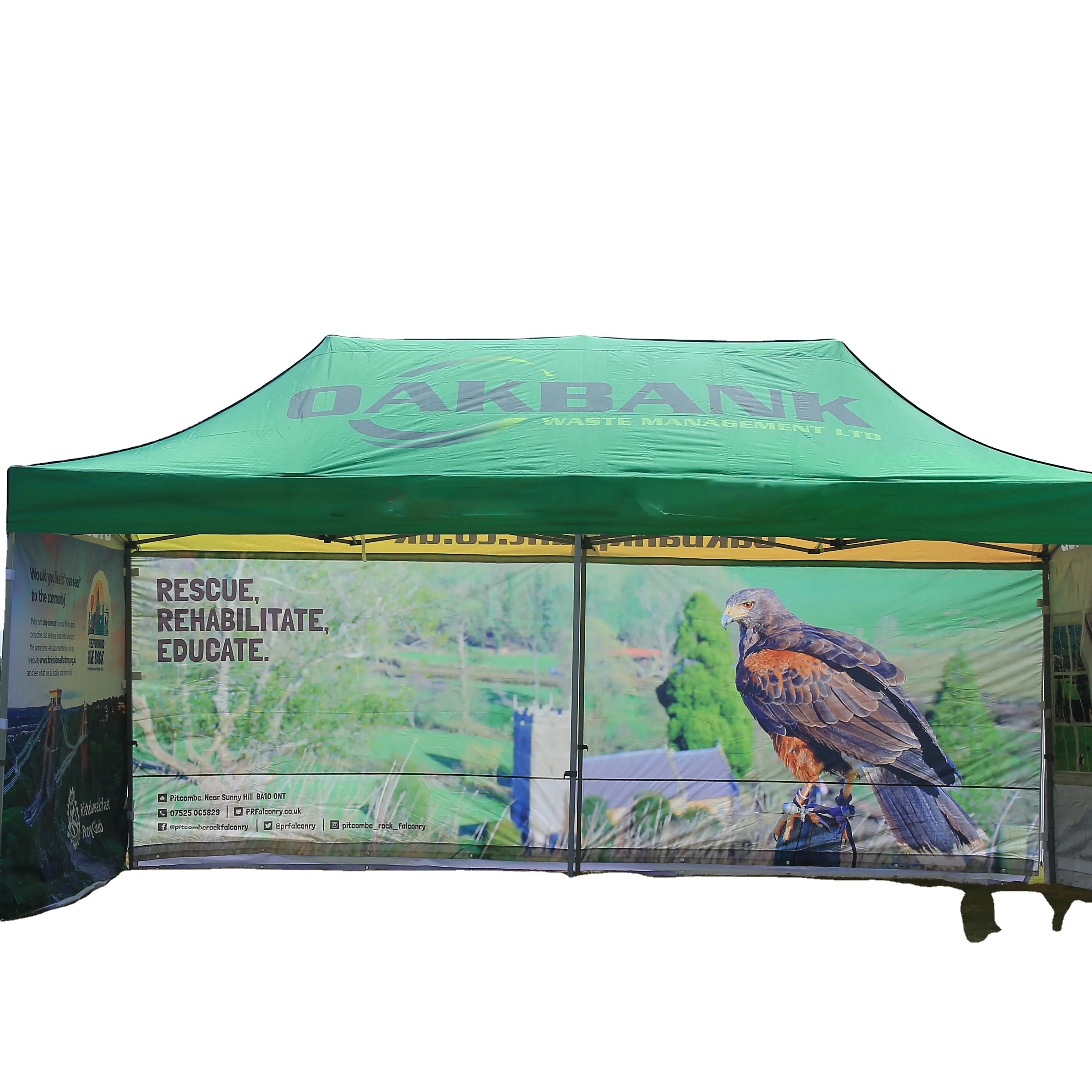 600D Polyester Heavy Duty 3x6m Frame Folding Pop up Outdoor Gazebo Tent Canopy Custom Printed 20x20 Trade Show Tents 38mm Steel