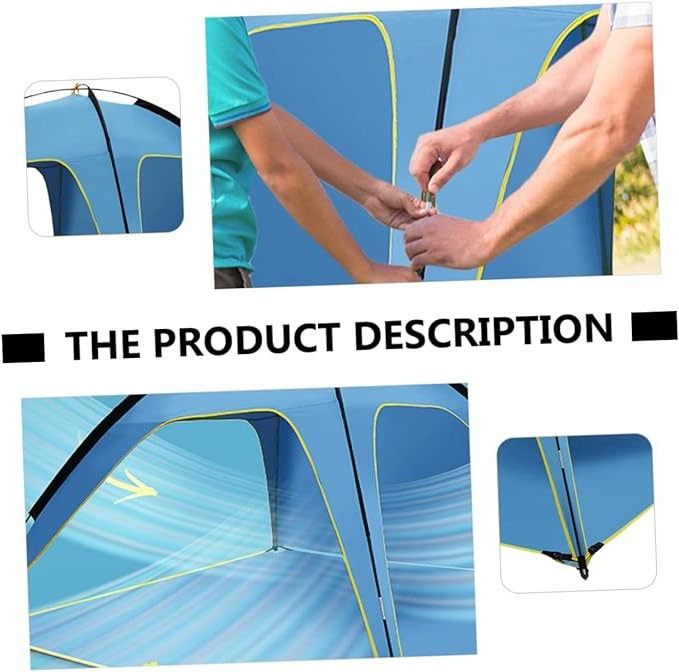 2024 wholesale sun and rain protection quickly set up 3 sides ventilation spacious outdoor beach camping tents