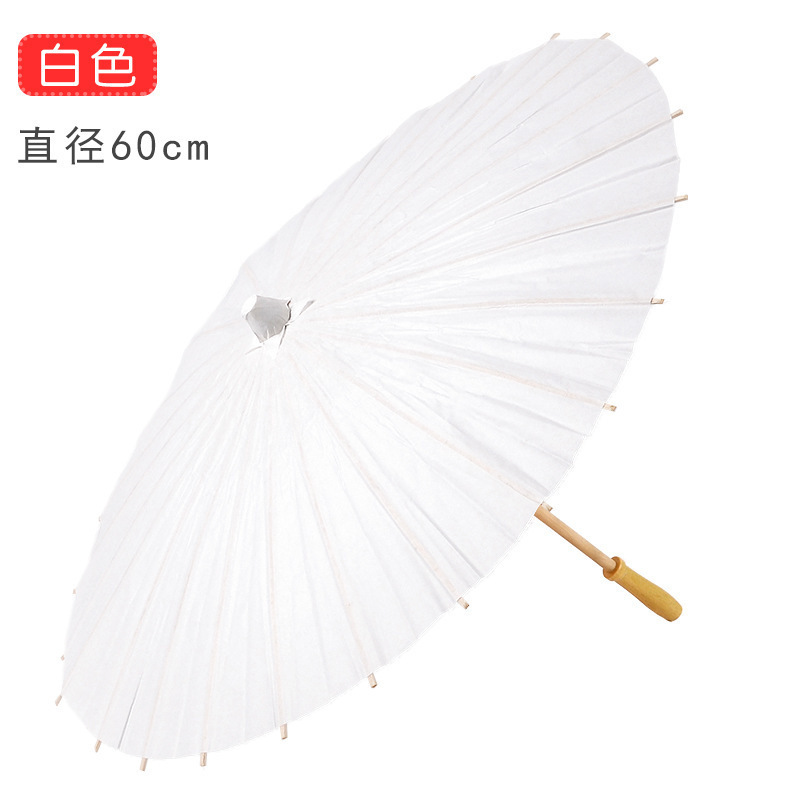 Wholesale Manual Control Straight Pattern for Adults with Logo and Hanging Function Chinese White Wedding Parasol Umbrella