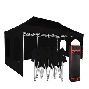 Commercial outdoor custom instant classic 10'x20' black kits ez pop up canopy mesh tent commercial instante for marquee show