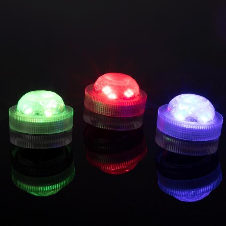 Mini Submersible LED Lights Waterproof LED Tea Lights Candle with Remote Battery Operated RGB Color Changing for Home Party