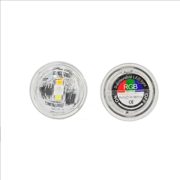 Mini Submersible LED Lights Waterproof LED Tea Lights Candle with Remote Battery Operated RGB Color Changing for Home Party