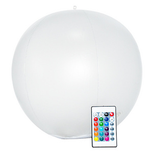 Transparent Solar energy RGB Colors Light Sphere with Remote Control LED Light Ball for Pool Bedroom Home Party