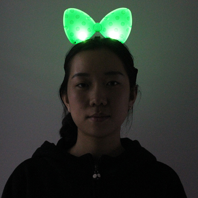 Led Crown Headband Light up Bow Headband  for Kids Halloween Christmas Party