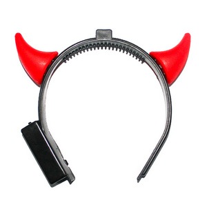 Halloween Trending Products Devil Horns Led Halloween Headband