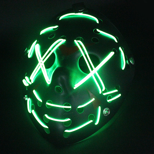 New Arrival Halloween Party Scary Neon LED Light-Up Masks Purge Masks for Scary Halloween Gathering