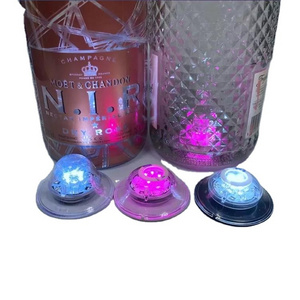 Waterproof LED bottle light Drink Coaster   Light Up Cocktail  whisky vodka LED coaster for party Bar