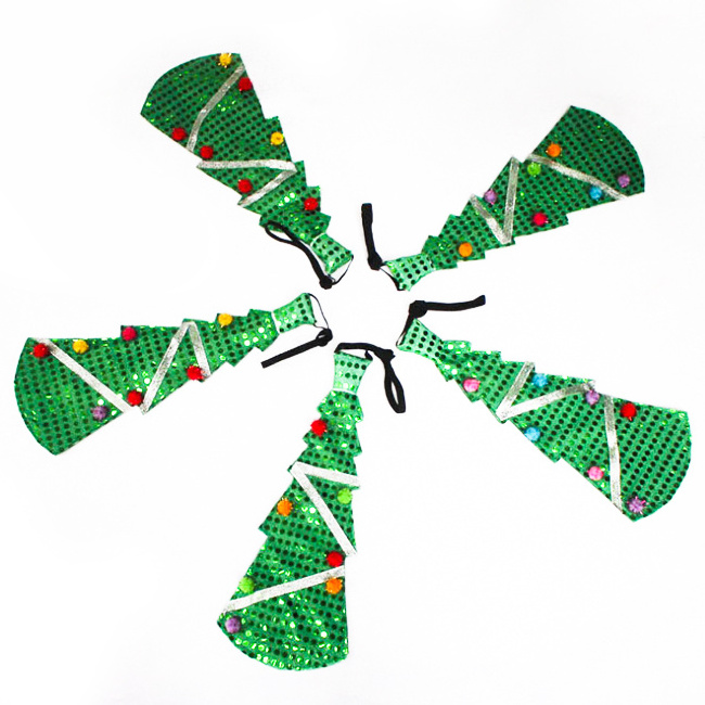 Christmas Decorations Christmas Tree Design LED Neck Tie