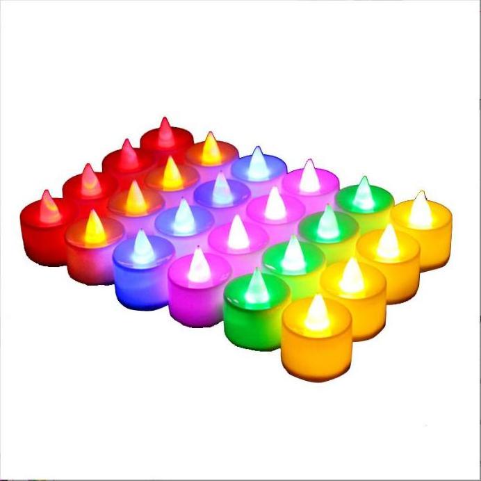 Mini Led Candle for Christmas Halloween Light Up Tea Light Candle for  Birthday Wedding Party