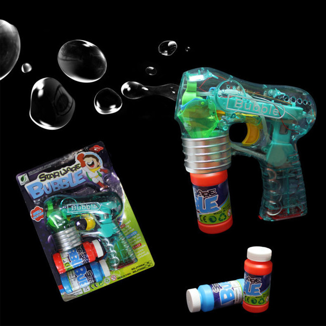 Hot Selling Battery Operated Wedding Bubble Gun With Led Lights