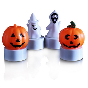 Pumpkin Ghost Night Light  Decor Mini LED Night Light for Halloween Party  Color Changing Halloween  Led Candle