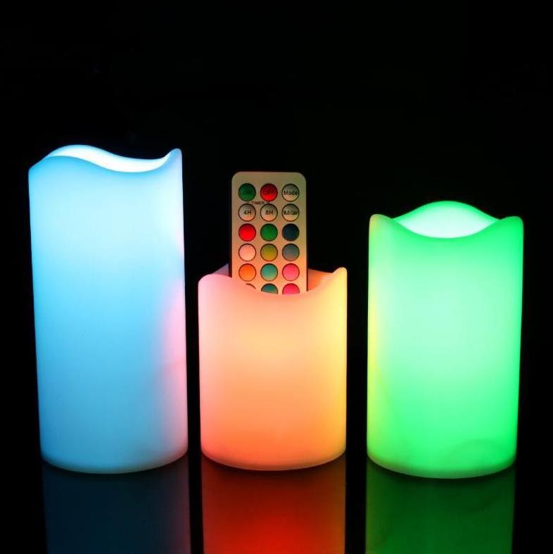 Battery Operated Flameless LED Wax Candles With Remote Control