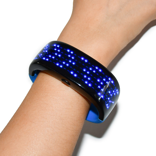 LED Light Up Bracelets Display Bracelet Flashing Multicolor Wristbands for Concerts