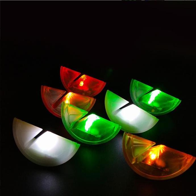 Led Acrylic  Lemon Slices  Ice Cubes for Drinks  IP67 Waterproof Reusable Glowing Flashing Ice Cube for Club Bar Party