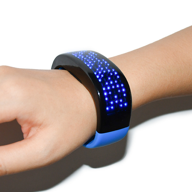 LED Light Up Bracelets Display Bracelet Flashing Multicolor Wristbands for Concerts