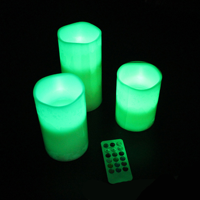 Battery Operated Flameless LED Wax Candles With Remote Control