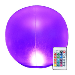 High Quality Solar energy Transparent Inflatable ball Remote Control LED Beach Ball for Promotions