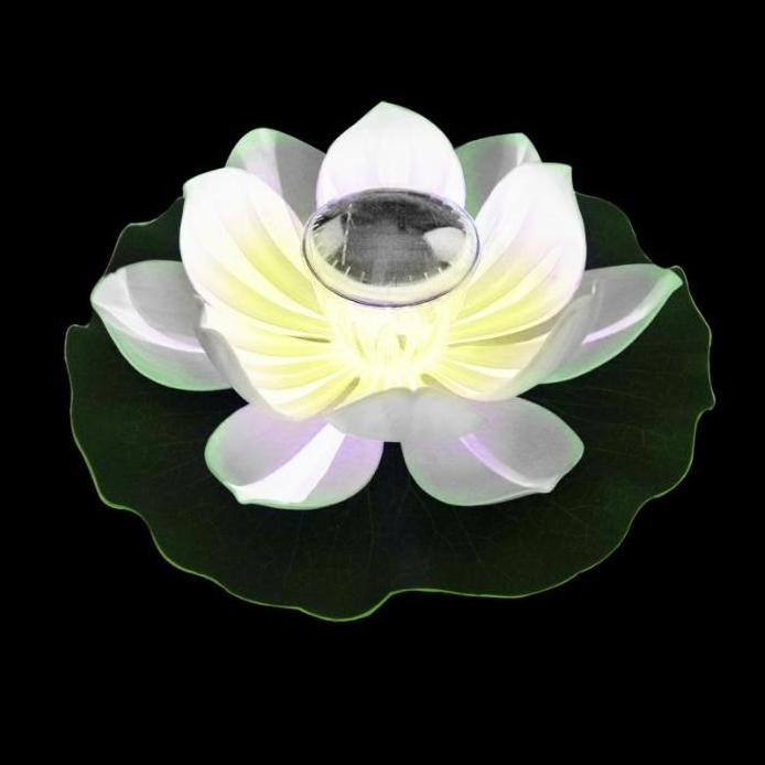 Solar Decorative Lights Outdoor Garden Flower Lights Waterproof Lotus Flower Garden Decoration LED Flower Lights Solar Panel