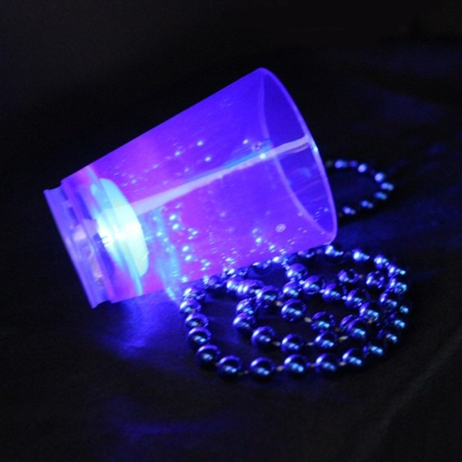 Plastic Light Up Flashing Liquid Activated LED Shot Glass/Cups