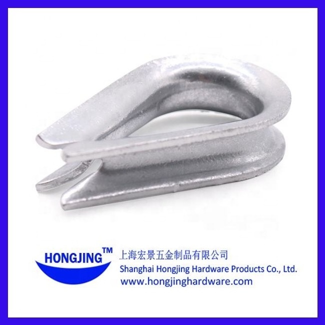 Different Sizes Hot Dip Galvanized Steel Dead End Grip Fitting Thimble