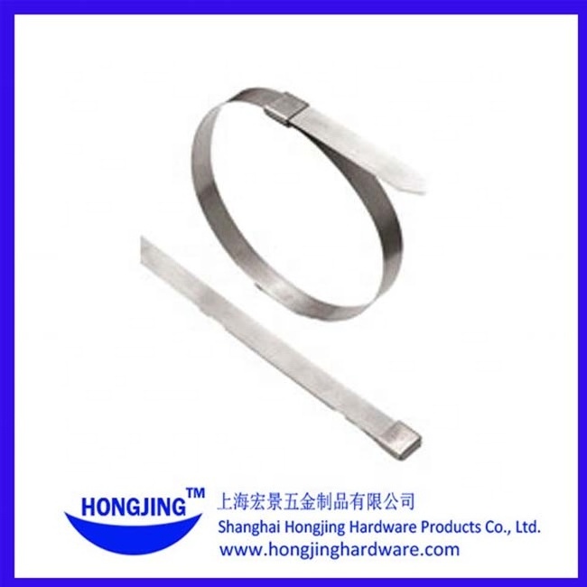 Open End Center Punch Clamp High Strength Stainless Steel Cable Tie Band Clamp Open End Clamp