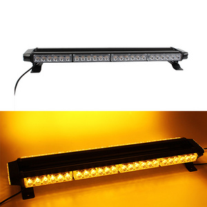 Amber 54 LED 27" Law Enforcement Emergency Hazard Warning Flashing Car Truck Construction LED Top Roof Strobe Light Bar