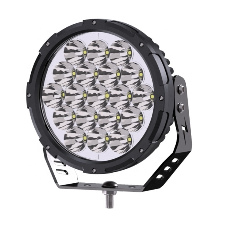 Waterproof 7inch 190W 200W Amber White Offroad Round Led Driving Work Light For Jeep Jk 4x4 Truck