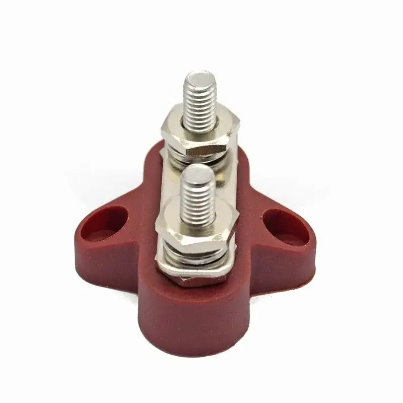 12V 48V Power Junction Block Battery Terminal Stud 1/4 Heavy Duty Bus Bar Terminal Block Connector For Car Truck Rv Marine Boat