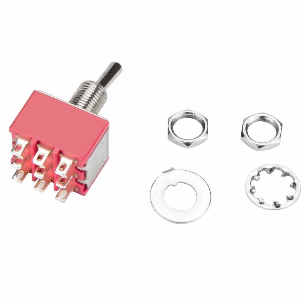 Medical Equipment Toggle Switch,5A 125VAC ON-ON 9PIN DPDT Miniature Toggle Switch