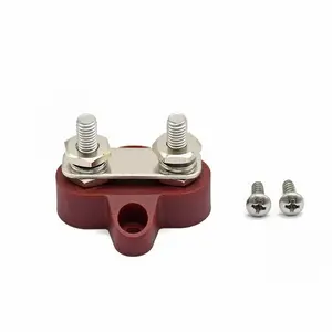 12V 48V Power Junction Block Battery Terminal Stud 1/4 Heavy Duty Bus Bar Terminal Block Connector For Car Truck Rv Marine Boat