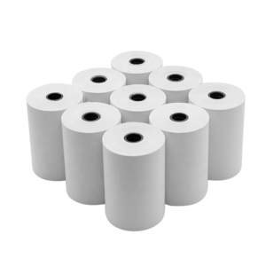 57mm 80mm Cheap Price Thermal Receipt  Roll Offset Printing Thermal Paper Black White OEM Customized 55Gsm